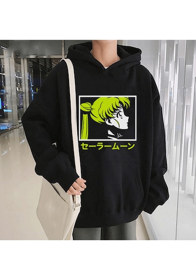 Anime Sailor Moon Usagi Kapşonlu Sweatshirt