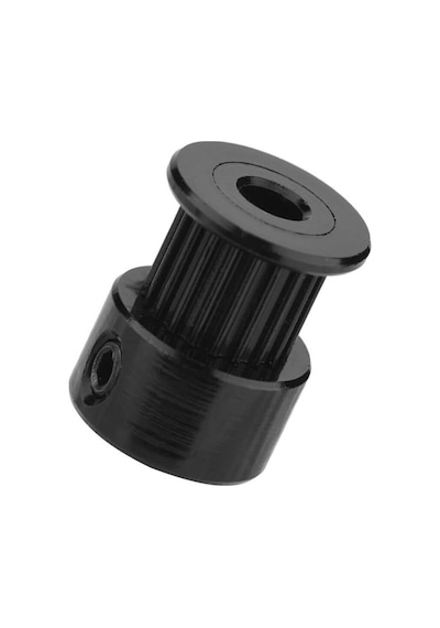 Koodmax 3 Adet Gt2 16 Diş 5mm Alüminyum Alaşım Dişli Senkron Zamanlama Kayışı Kasnağı - Siyah