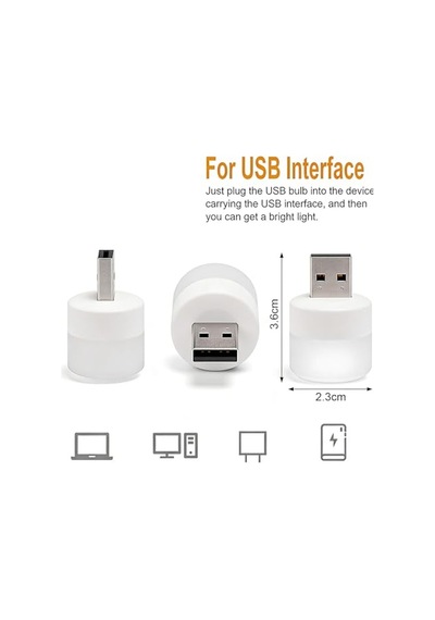 Led Küçük Beyaz Işık Usb Mini Led Lamba Koridor Tuvalet Oturma Odası Çocuk Odası Için Rehber Gece Aydınlatma I Diğer