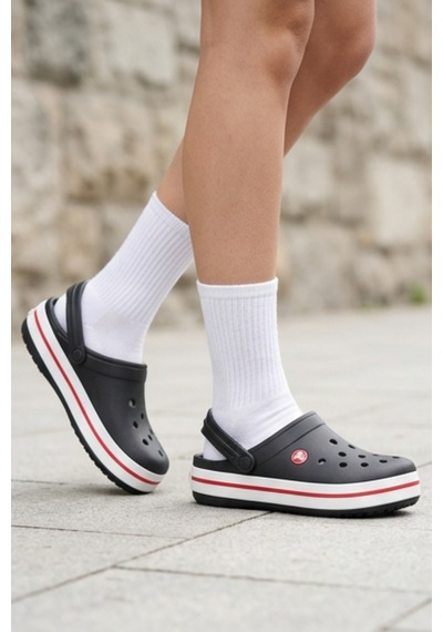 Iconic Shadow Unisex Clog Serisi - Siyah Renk Grafik Baskılı, Anatomik İç Tabanlı Ve Hareketli T...