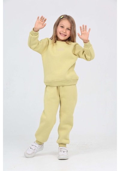 Toontoy Kids Toontoy Kız Çocuk 2'li Takım Bisiklet Yaka Sweatshirt & Beli Paçası Lastikli Cepli Jogger Eşofman Altı - 3 İplik Şardonlu Açık Yeşil Toontoy Kids Toontoy Kız Çocuk 2'li Takım Bisiklet Yaka Sweatshirt & Beli Paçası Lastikli Cepli Jogger Eşofman Altı - 3 İplik Şardonlu Açık Yeşil