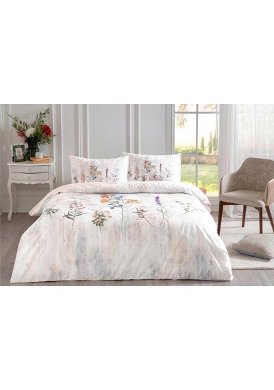 Özdilek Floraison New Çift Kişilik Nevresim Takımı Somon