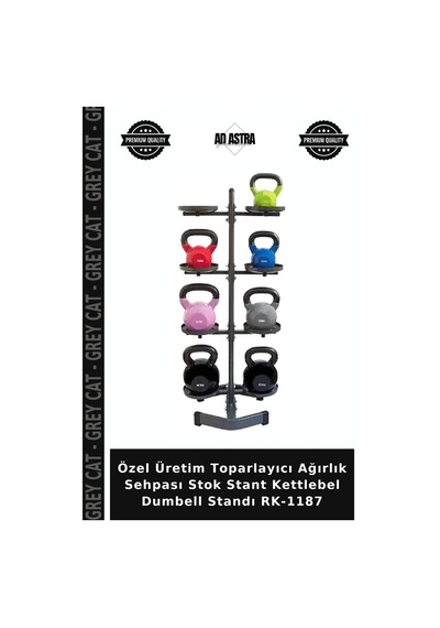 Özel Üretim Toparlayıcı Ağırlık Sehpası Stok Stant Kettlebel Dumbell Standı Rk-1187