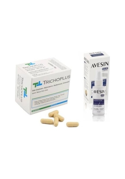 Avesin Saç Dökülmesine Karşı Saç Serum Spreyi 50 ML + Trichoplus 60 Kapsül