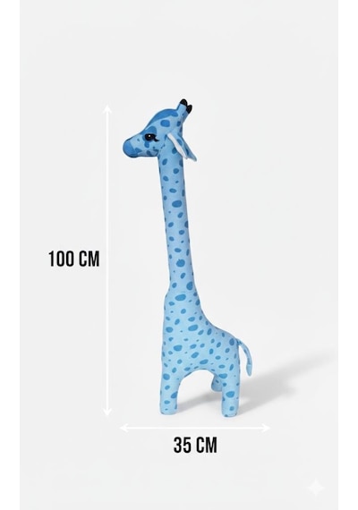 Zürafa Peluş Oyuncak Oyun Arkadaşım Yastık 100 Cm Çok Renkli