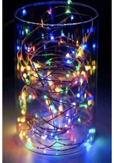 3 M 3 Fonksiyonlu Yılbaşı Çam Ağacı & Ev Süsleme RGB Pilli Peri Led Dekoratif Aydınlatma