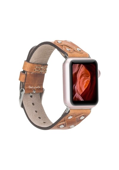 Bouletta Apple Watch Uyumlu Deri Kordon Cross 42-44-45Mm St V18 T