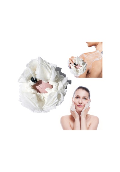 Banyo Mesh Pouf Duş Topu Tüm Aile Üyeleri İçin Yumuşak Kabarık Sürtünme Havlu Topları
