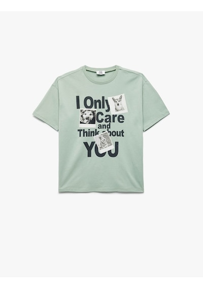 Koton Yeşil Erkek Çocuk T-shirt 5skb10587tk Yeşil