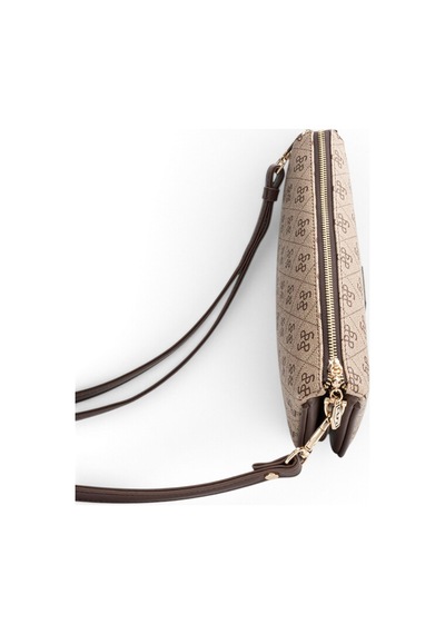 Silver & Polo Silver Polo Kahve - Kahve Monogram Kadın Çapraz Çanta Sp1291