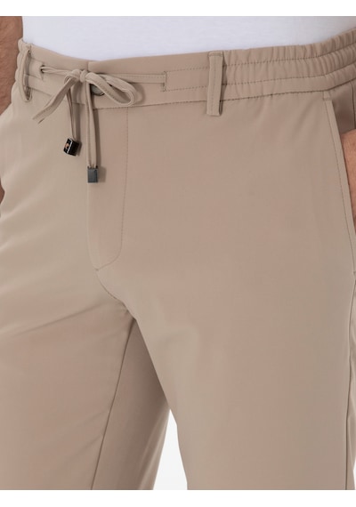 Cacharel Vizon Slim Fit Beli Bağcıklı Esnek Klasik Pantolon Kahverengi Cacharel Vizon Slim Fit Beli Bağcıklı Esnek Klasik Pantolon Kahverengi