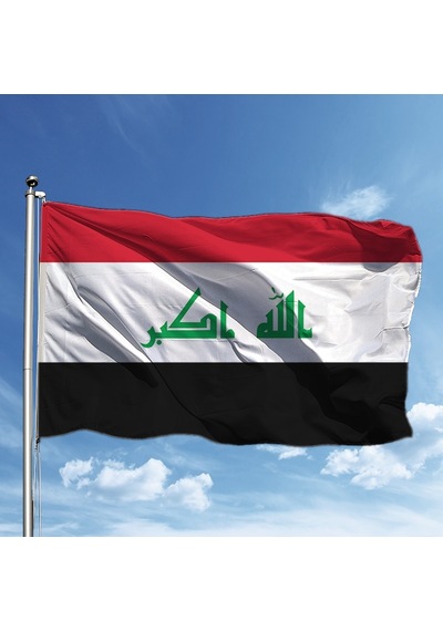 Irak Bayrağı 150 225 Tek Ebat