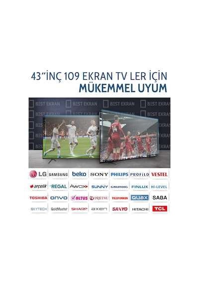 Tüm Marka 43"Inç 109 Ekran Tv Ekran Koruyucu
