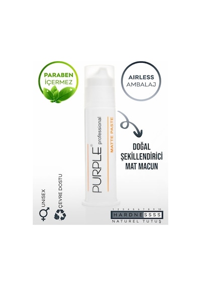 Purple Professıonal Matte Paste Mat Wax