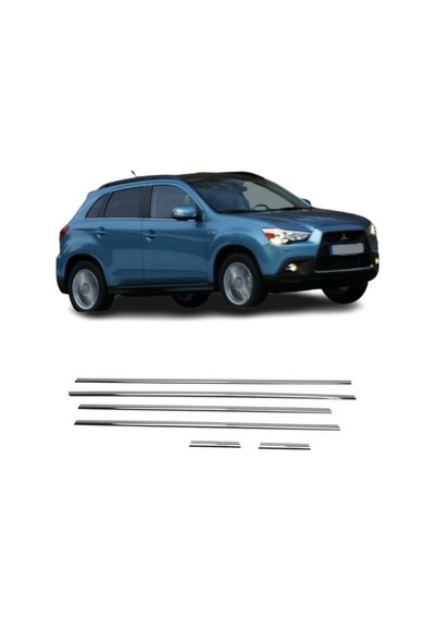 Mitsubishi Asx Krom Cam Çıtası 2011 Sonrası 6 Parça P.Çelik