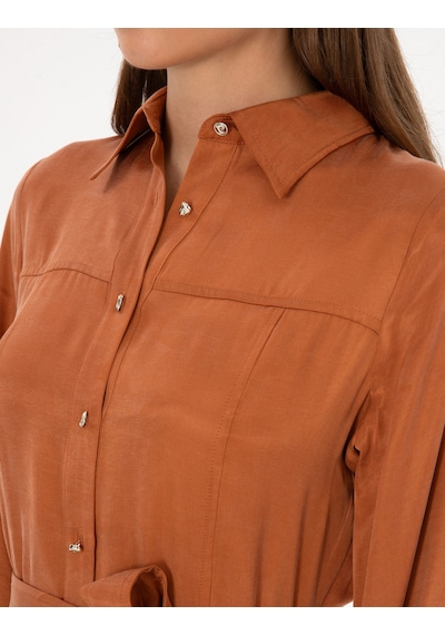 Pierre Cardin Kadın Tarçın Elbise Dokuma 50313239-vr191 Tarçın