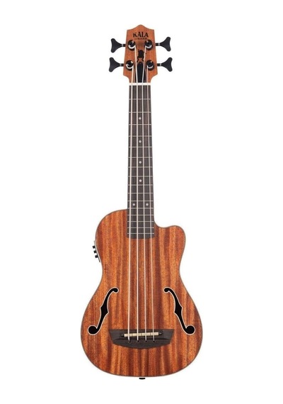 Kala Journeyman Maun Akustik-elektro U Bass Mini Bas Gitar Natural