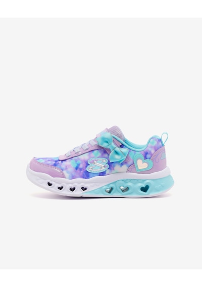 Skechers Flutter Heart Lıghts - Blurred Love Büyük Kız Çocuk Mor Işıklı Spor Ayakkabı 303255l Lvtq