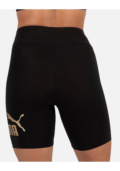 Puma Essential+ Metallic 7 Siyah Kadın Kısa Tayt 586895 01 Siyah