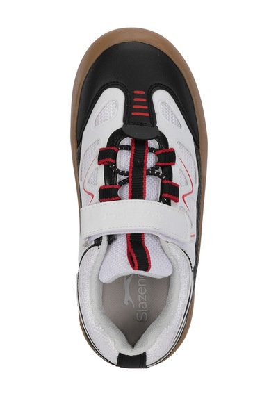 Slazenger Kobalt I Unisex Çocuk Cırt Cırtlı Beyaz / Siyah Günlük Spor Ayakkabısı Beyaz - Siyah