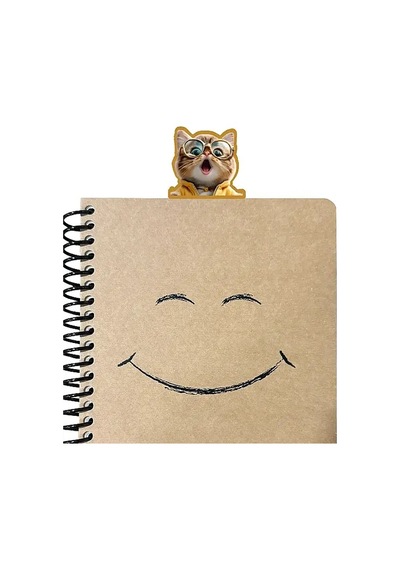 Şaşkın Kedi Kitap Ayracı