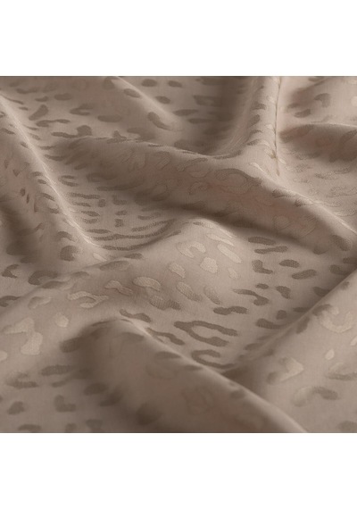 İpekevi Monogram Şal - Leopar Desenli - Taş Taş