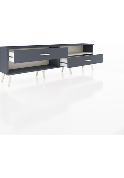 Arges Tv Ünitesi Tek Raflı 2 Çekmeceli 176x30x51 Antrasit-aytaşı/antrasit Aytası/antrasıt Arges Tv Ünitesi Tek Raflı 2 Çekmeceli 176x30x51 Antrasit-aytaşı/antrasit Aytası/antrasıt