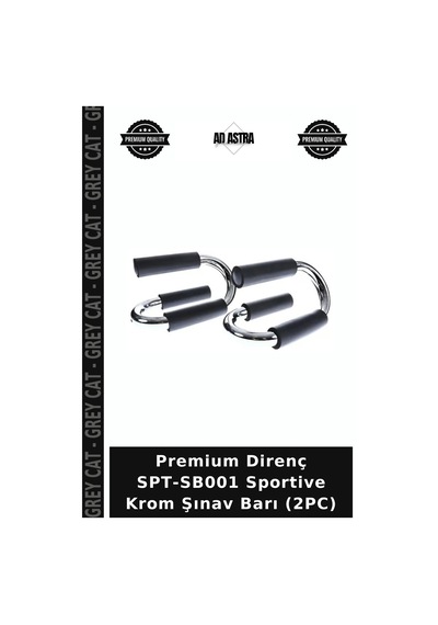 Premium Direnç Spt-sb001 Sportive Krom Şınav Barı 2pc