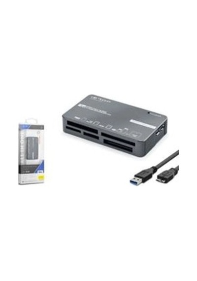 İetop C308 Usb 3.2 Gen1 All İn One Kart Okuyucu Cf Sd Microsd Ms Xd 5 Gbps Siyah Kdo