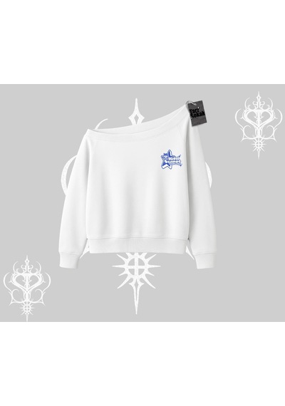 Startmore Startmore Kitti Sweet Mini Logo Baskılı Kayık Yaka Tshirt Beyaz Startmore Startmore Kitti Sweet Mini Logo Baskılı Kayık Yaka Tshirt Beyaz
