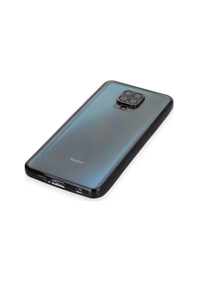 Xiaomi Redmi Note 9 Pro Kılıf Razer Lensli Silikon - Siyah -
