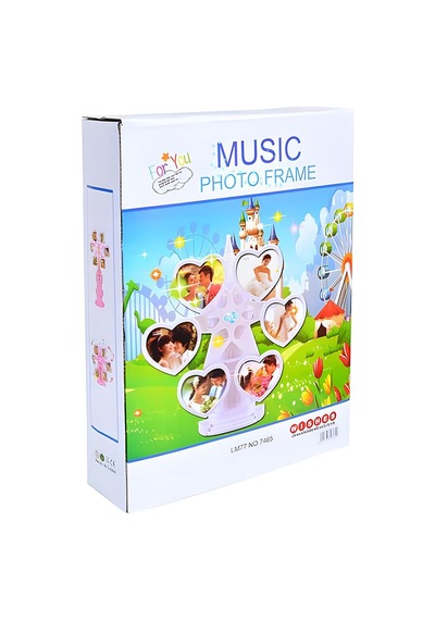 Müzikli Dönen Elma Fotoğraf Çerçevesi