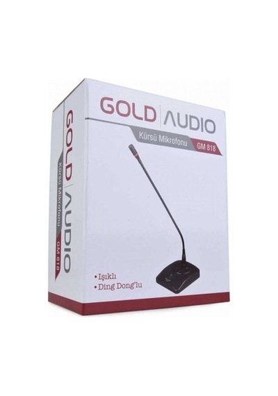 Gold Audio Gm-818 Işıklı Kürsü Mikrofonu