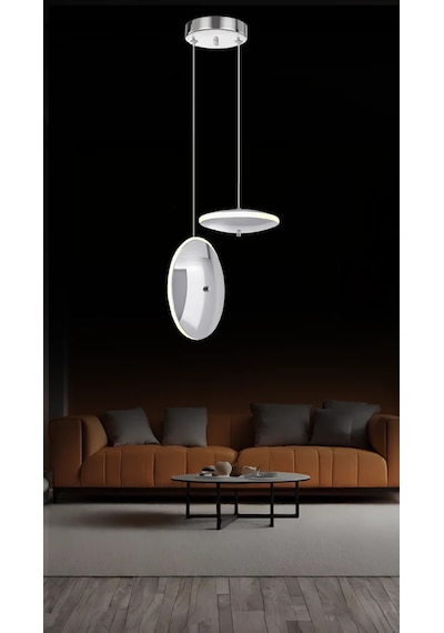Astra 2'li Sarkıt Disk Led Avize 3046-q69-8w-eu Krom