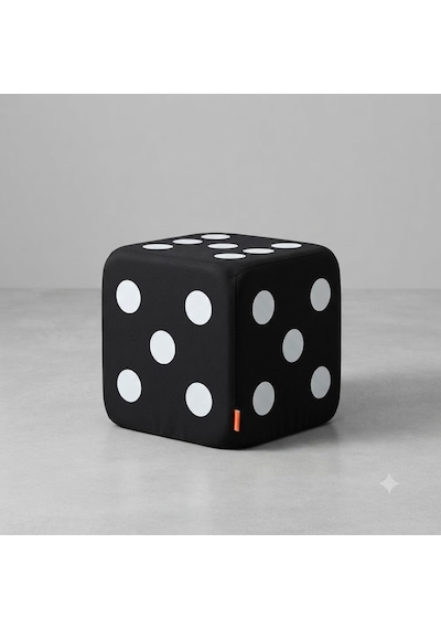 Missidea Minderkit Eğitici Zar Minder 33x33 Cm - Siyah Anaokulu Ve Kreş Donanımı