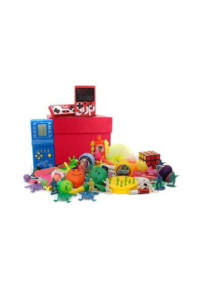 Yılbaşı Nostaljik Hediye Özel Kırmızı Oyuncak Kutusu Mavi Tetris (549302032)