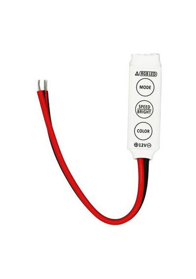 12V Butonlu Mını Rgb Led Kontrol Şerit Led Kontrol Kumandasız Mod (552520529)
