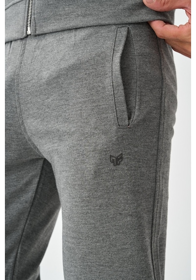 Dechers Tech Fleece Double Face Kapüşonlu Erkek Eşofman Takım E213-9 Antrasit