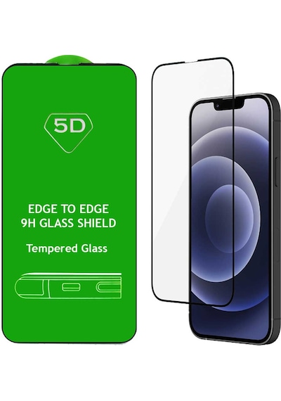 Apple Uyumlu   iPhone 11 5d Tam Kaplayan Temperli Cam Ekran Koruyucu