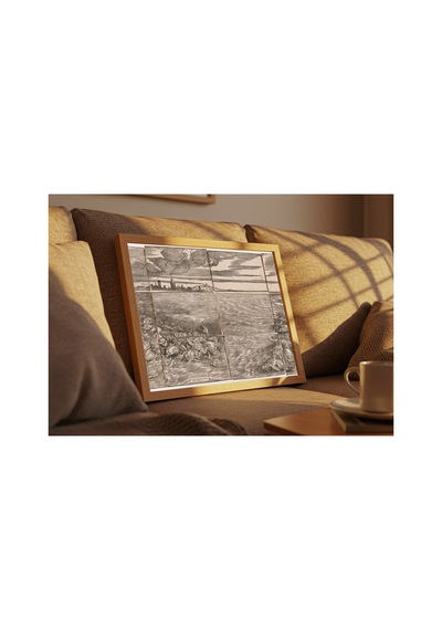 Anonim Titian Firavun Ordusunun Kızıldeniz'de Boğuluşu Çerçevesiz Poster 21x30 Cm A4 Geometrik Desen