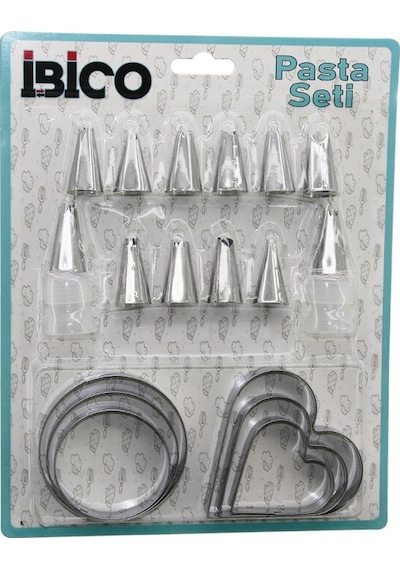 20pcs Pasta Süsleme Uç Seti 12-metal Kurabiye Kalıp Metal 3- - 3-yuvarlak 2-uç Tutucu Pls.adapt 0