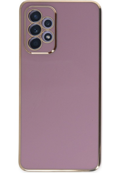 Samsung Galaxy  Uyumlu,  A52 Kılıf Volet Silikon - Mor