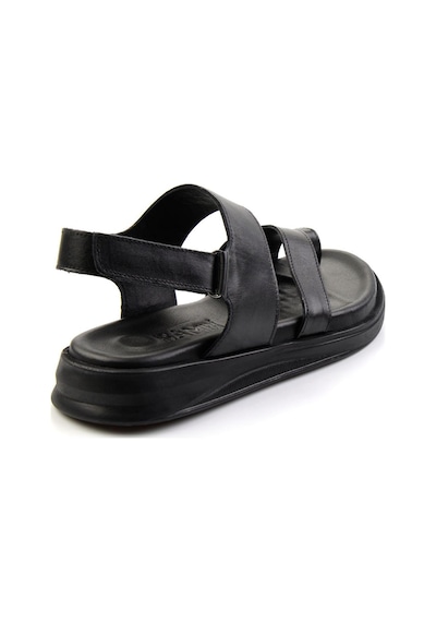 Siyah Hakiki Deri Erkek Sandalet E05433401043