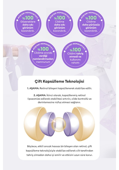 Mıssha Time Revolution Retinol 1000 Shot 2 Step Solution Mask