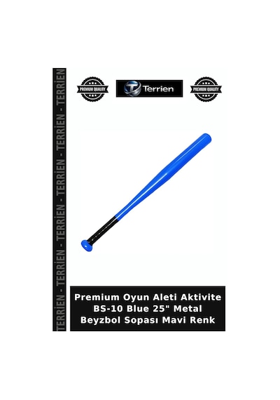 Premium Oyun Aleti Aktivite Bs-10 Blue 25" Metal Beyzbol Sopası Mavi Renk