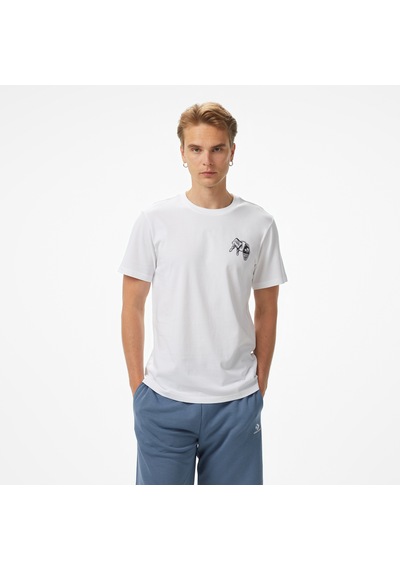 Converse Skeleton Party Erkek Beyaz T-shirt10027726