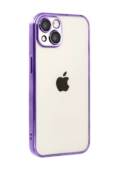 Newface Apple İphone 15 Razer Lensli Silikon - Mor
