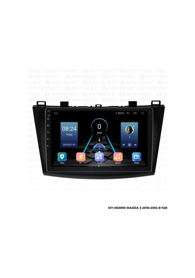 Myway Mazda 3 Android Multimedya Carplay Navigasyon Ekran - 8gb Ram+128 Gb Hdd - Myway