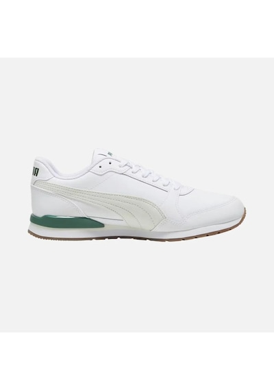 Puma 384855 22 St Runner V3 L Erkek Sneakers Ayakkabı Beyaz Yeşil Beyaz - Yeşil