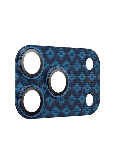 Apple Uyumlu   iPhone 17 Pro Max Benks Armorwarrior Armorgrid Serisi Kevlar Kamera Lens Koruyucu Mavi